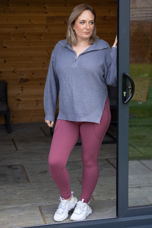 Body Sculpt Rose 2 Pocket Full Leggings - Love Lissie