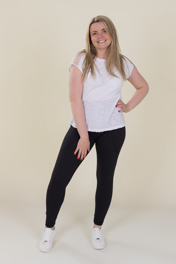 Body Sculpt Black 2 Pocket Full Leggings