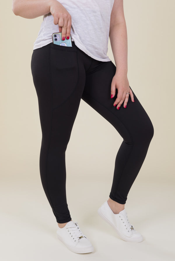 Comfort Max Black 2 Pocket Full Leggings - Love Lissie