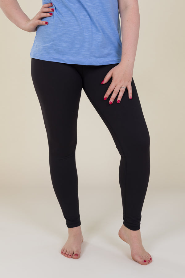 Body Sculpt Black Pocketless Full Leggings