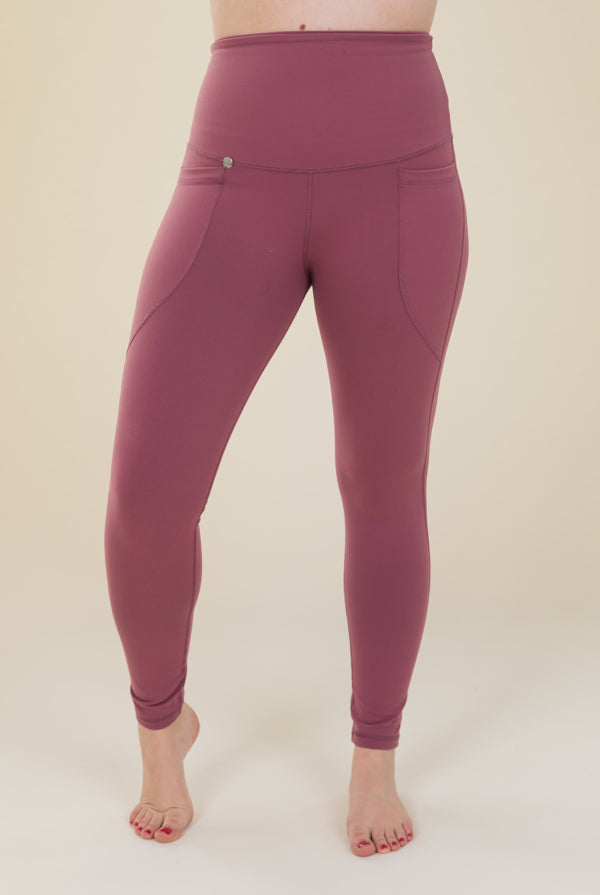 Body Sculpt Rose 2 Pocket Full Leggings - Love Lissie
