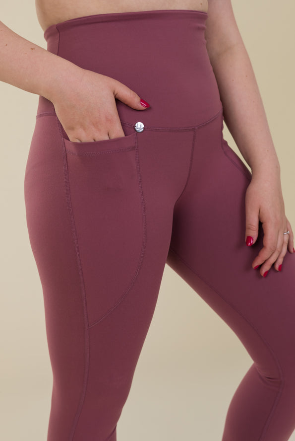 Body Sculpt Rose 2 Pocket Full Leggings - Love Lissie
