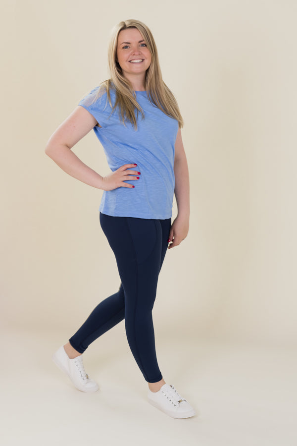 Comfort Max Navy 2 Pocket Full Leggings