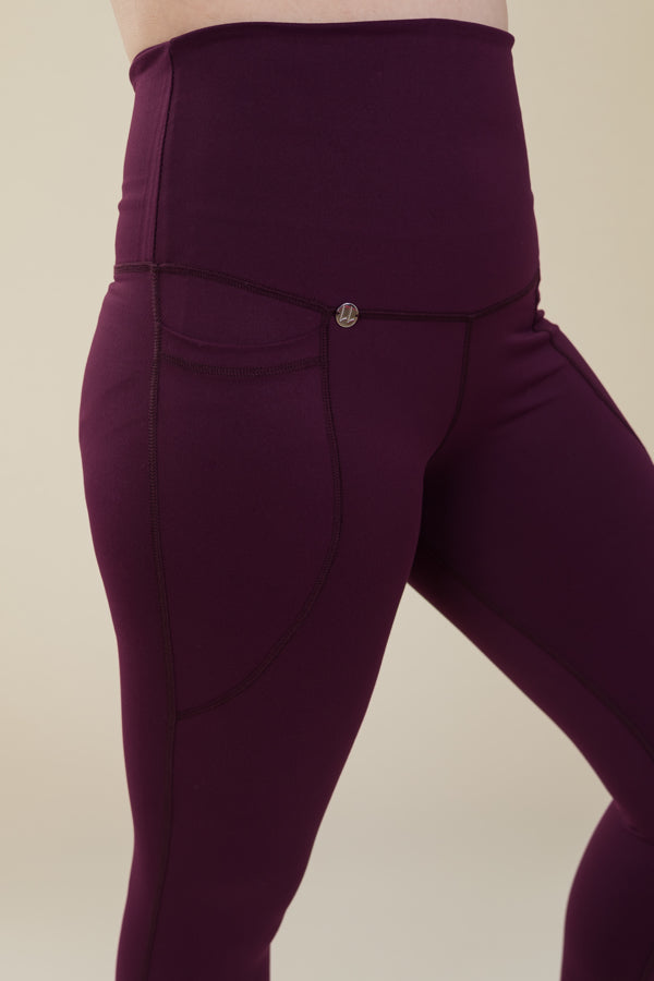 Comfort Max Plum 2 Pocket Full Leggings