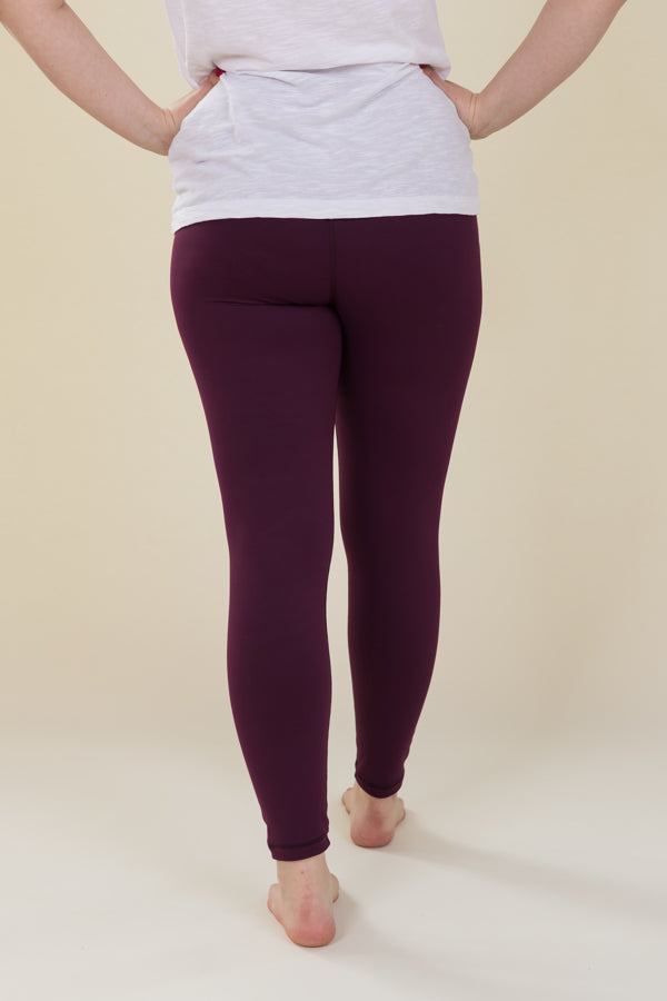 Comfort Max Plum 2 Pocket Full Leggings