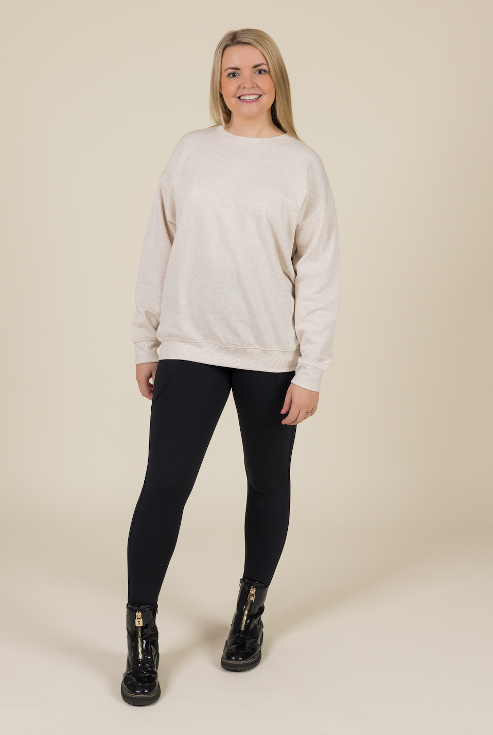 Fleece Lined Black 2 Pocket Full Leggings - Love Lissie