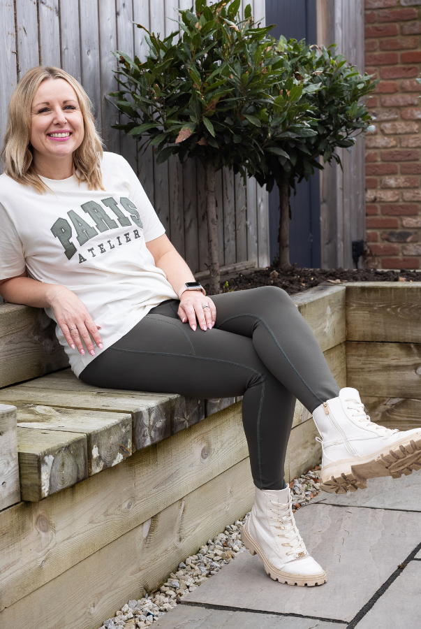 Body Sculpt Khaki 2 Pocket Full Leggings - Love Lissie