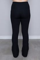 Flared Body Sculpt Black 2 Pocket Full Leggings - Love Lissie