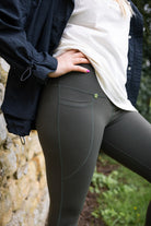 Body Sculpt Khaki 2 Pocket Full Leggings - Love Lissie