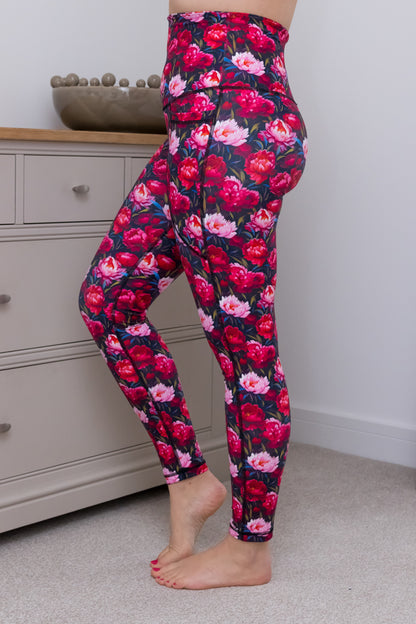 Bloom Floral Print 2 Pocket Full Leggings