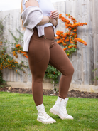 Comfort Max Chocolate 2 Pocket Full Leggings - Love Lissie