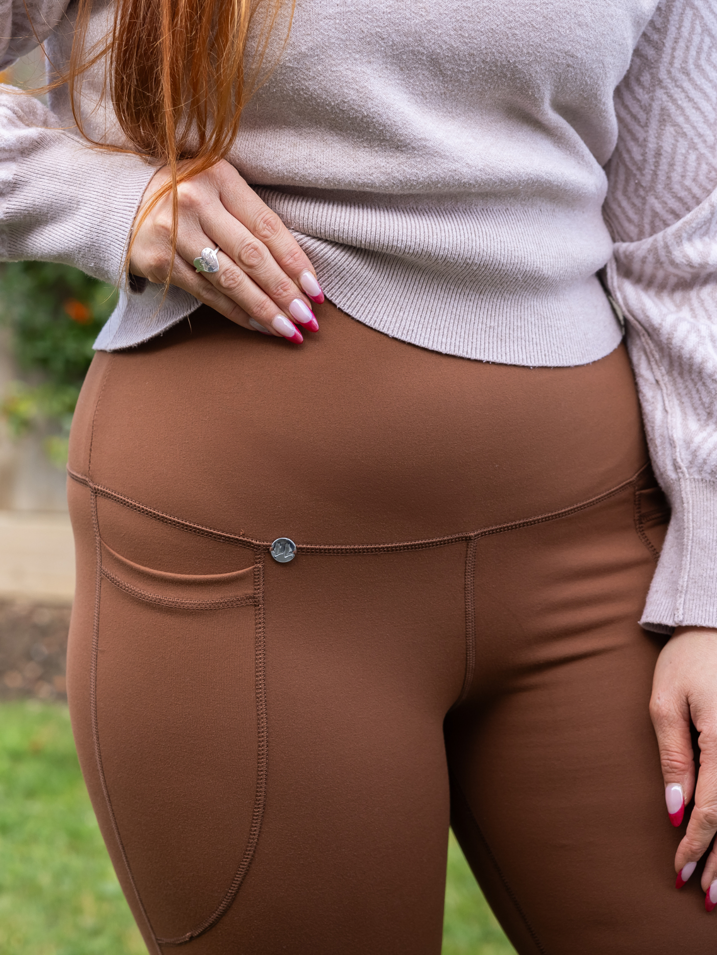 Comfort Max Chocolate 2 Pocket Full Leggings - Love Lissie