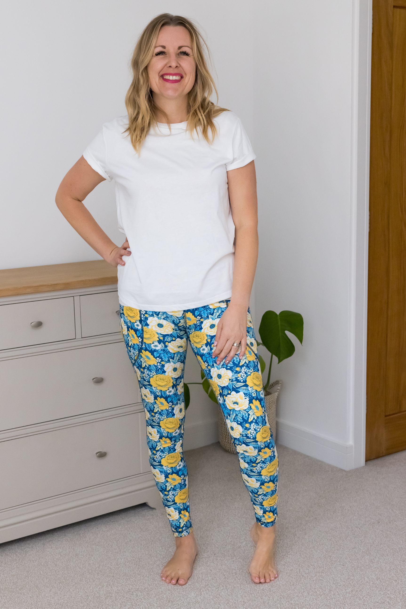 Maya Fleur Print 2 Pocket Full Leggings - Love Lissie