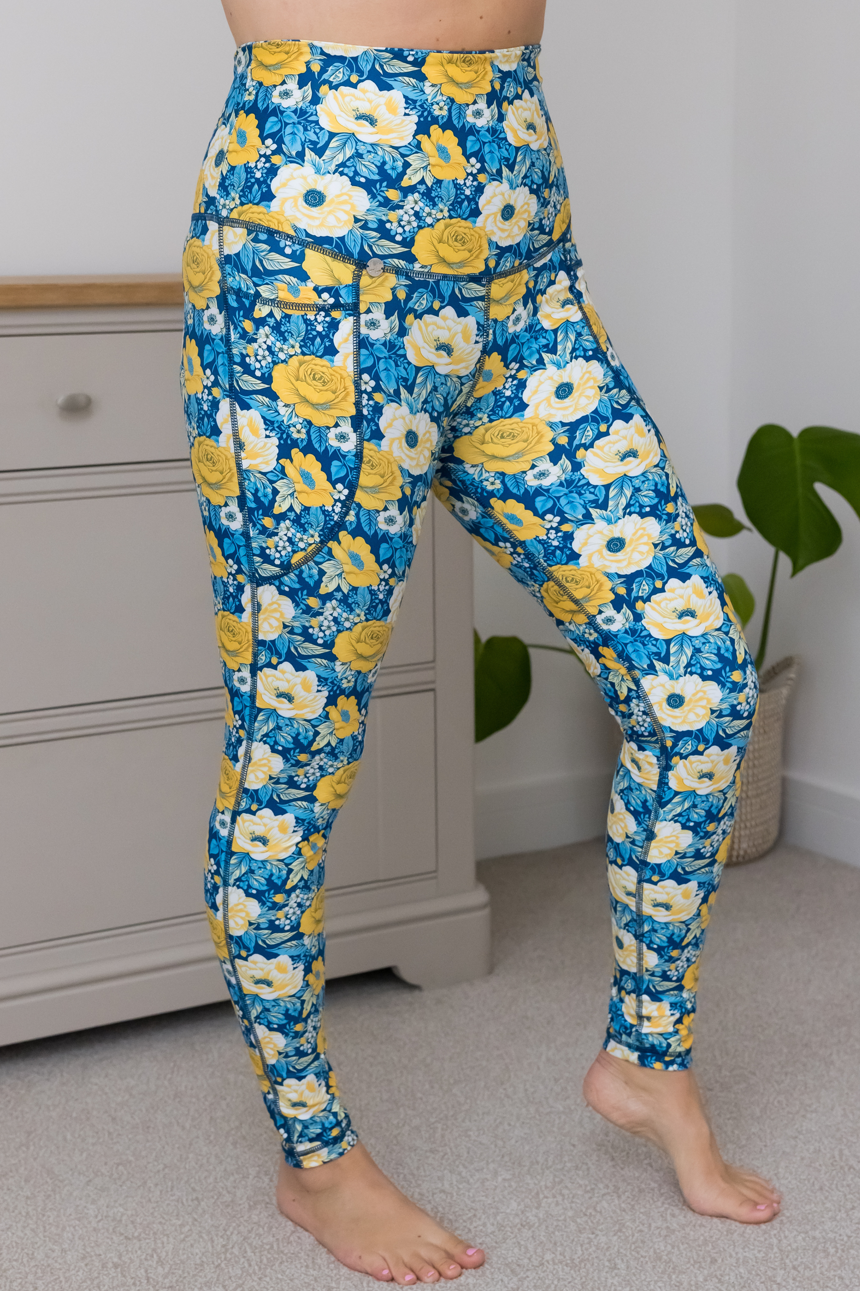 Maya Fleur Print 2 Pocket Full Leggings - Love Lissie