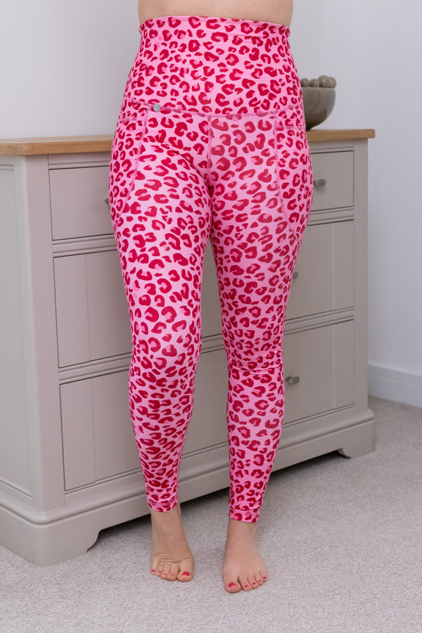 Bubble Gum Leopard Print 2 Pocket Full Leggings – Love Lissie