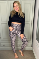 Greige Leopard 2 Pocket Full Leggings - Love Lissie