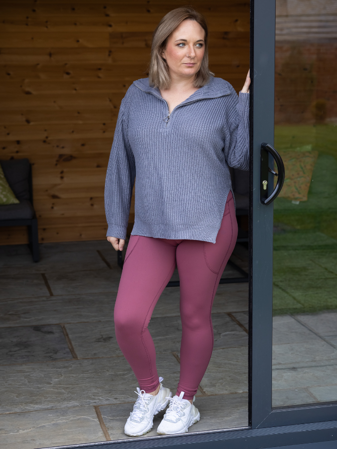 Body Sculpt Rose 2 Pocket Full Leggings - Love Lissie