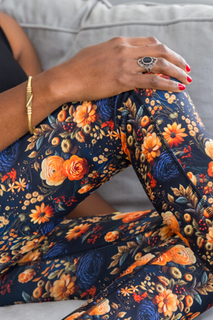 Midnight Autumn 2 Pocket Full Leggings