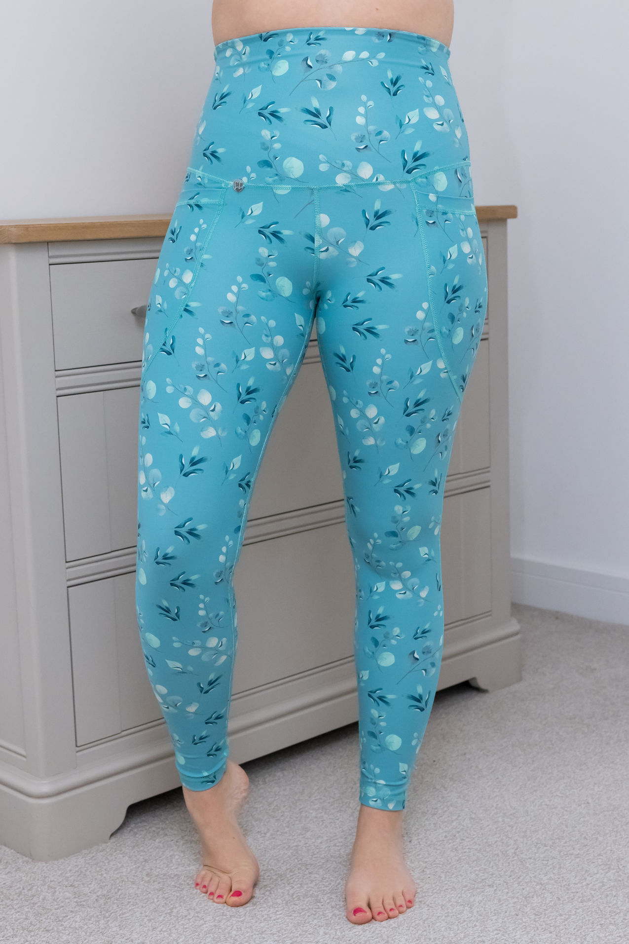 Tiffany Eucalyptus 2 Pocket Full Length Leggings - Love Lissie