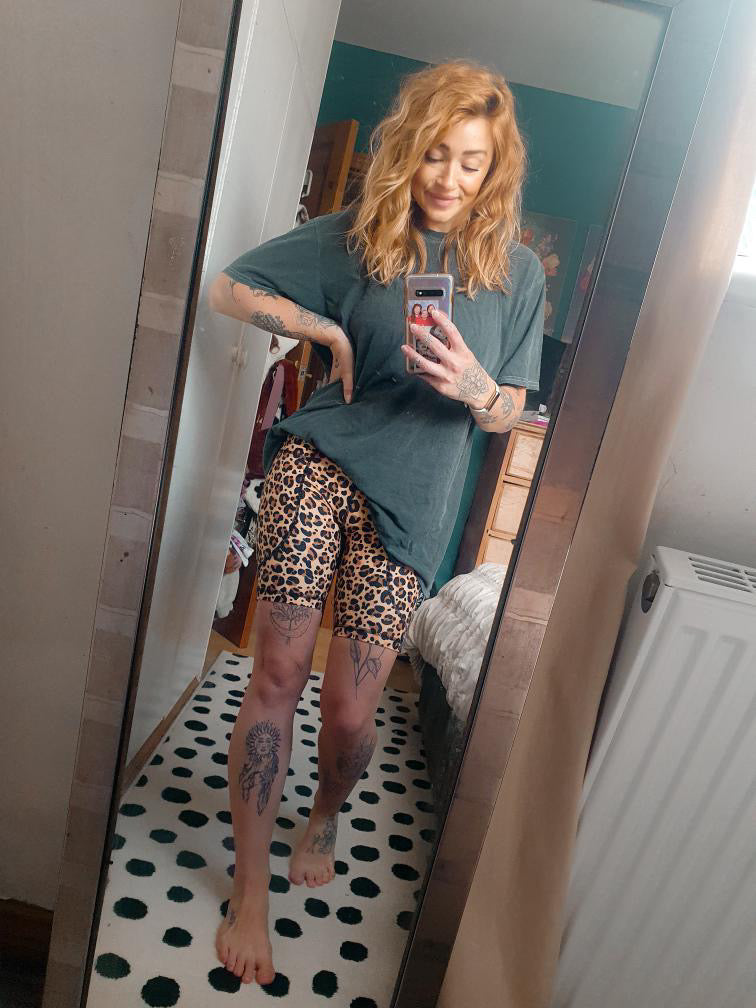 Leopard Print Super Soft Cycling Shorts - Love Lissie