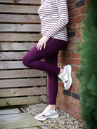 Comfort Max Plum 2 Pocket Full Leggings - Love Lissie