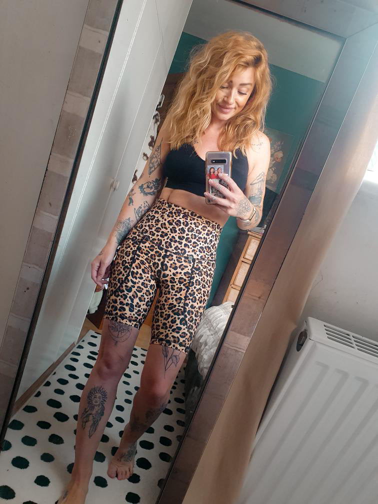 Leopard Print Super Soft Cycling Shorts - Love Lissie