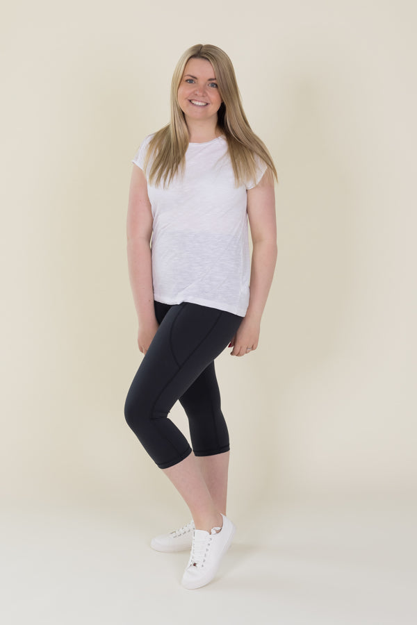 Comfort Max Black 2 Pocket Cropped Leggings