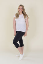 Comfort Max Black 2 Pocket Cropped Leggings - Love Lissie