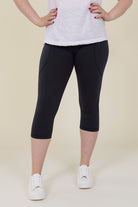 Comfort Max Black 2 Pocket Cropped Leggings - Love Lissie