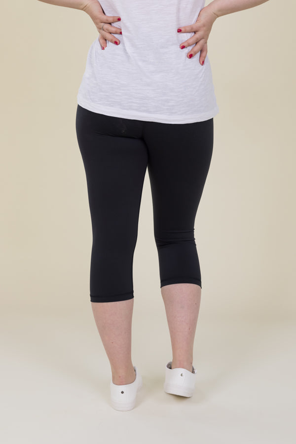 Comfort Max Black 2 Pocket Cropped Leggings - Love Lissie