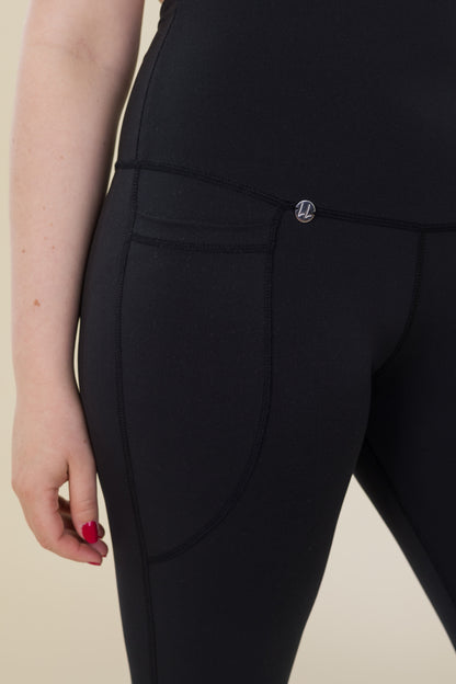 Comfort Max Black 2 Pocket Cropped Leggings