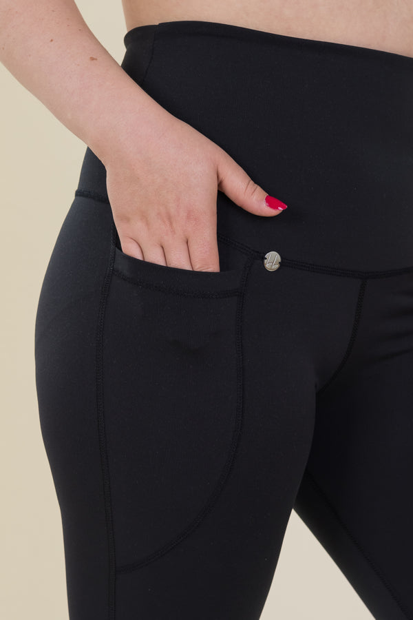 Comfort Max Black 2 Pocket Cropped Leggings - Love Lissie