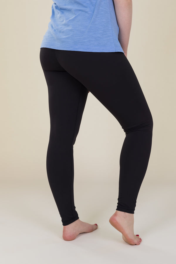 Body Sculpt Black Pocketless Full Leggings