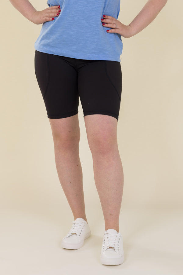 Comfort Max Black 2 Pocket Cycling Leggings - Love Lissie