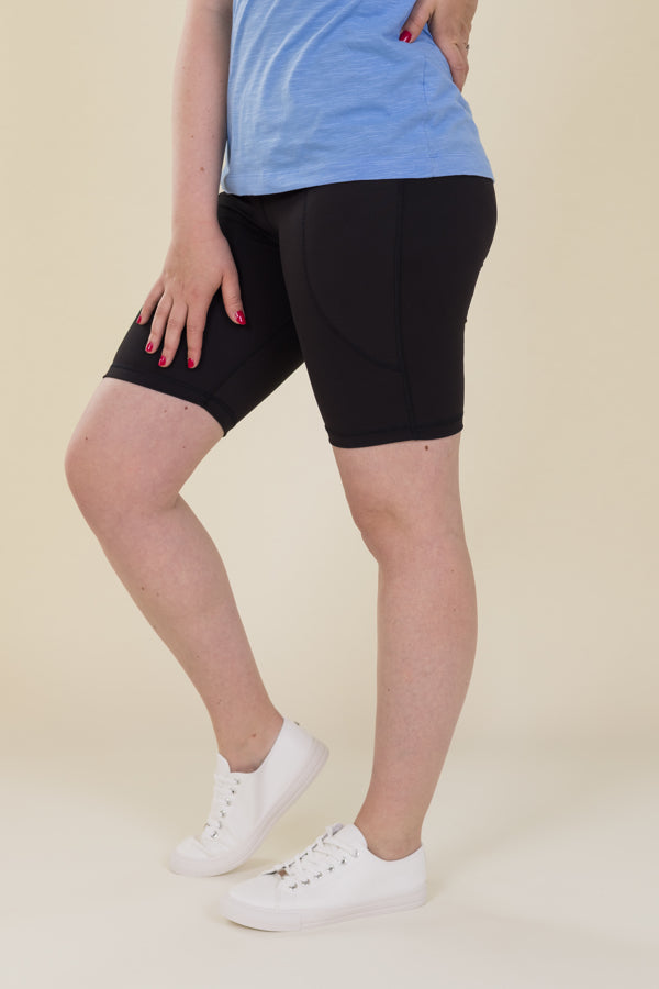 Comfort Max Black 2 Pocket Cycling Leggings - Love Lissie