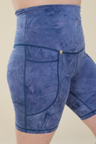 Cobalt Blue Tie-Dye Super Soft Cycling Shorts - Love Lissie