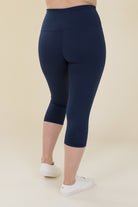 Comfort Max Navy 2 Pocket Cropped Leggings - Love Lissie