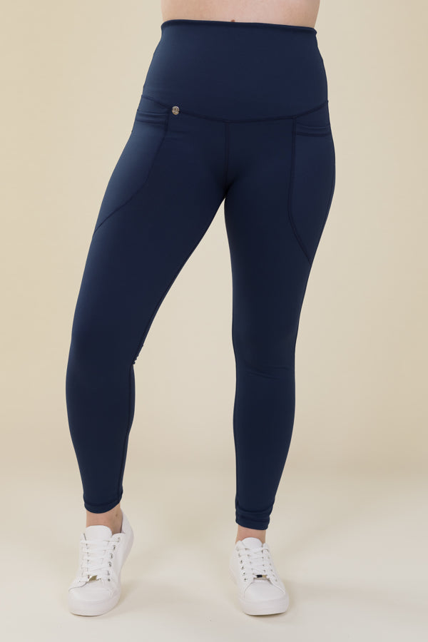 Comfort Max Navy 2 Pocket Full Leggings - Love Lissie