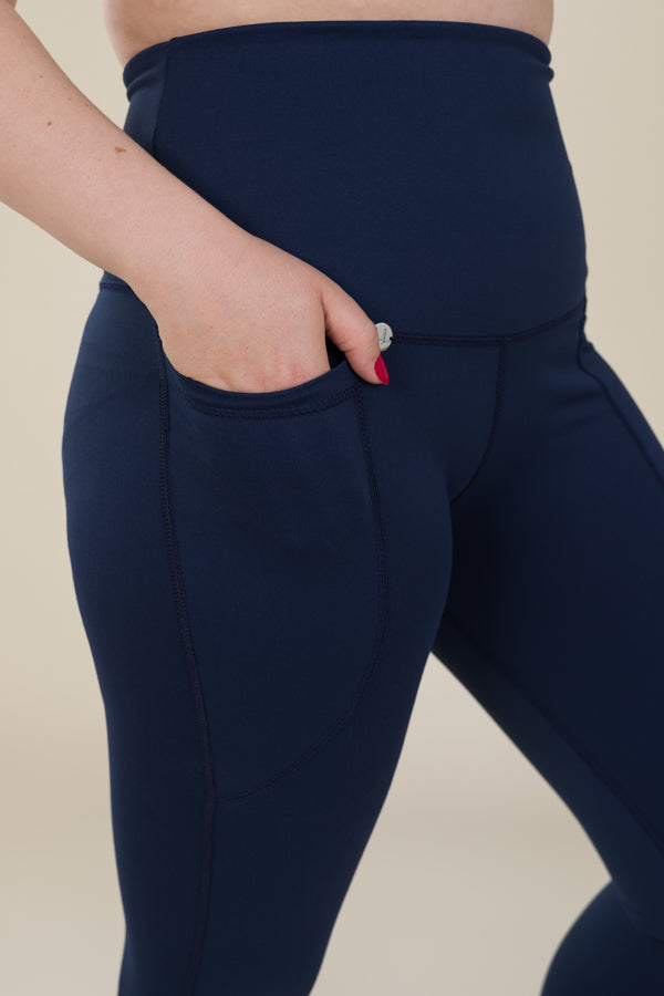 Comfort Max Navy 2 Pocket Full Leggings - Love Lissie