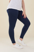 Comfort Max Navy Pocketless Full Leggings - Love Lissie