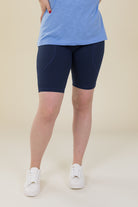 Comfort Max Navy 2 Pocket Cycling Leggings - Love Lissie