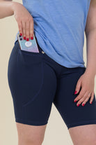 Comfort Max Navy 2 Pocket Cycling Leggings - Love Lissie