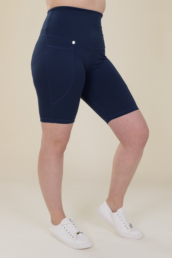 Comfort Max Navy 2 Pocket Cycling Leggings - Love Lissie