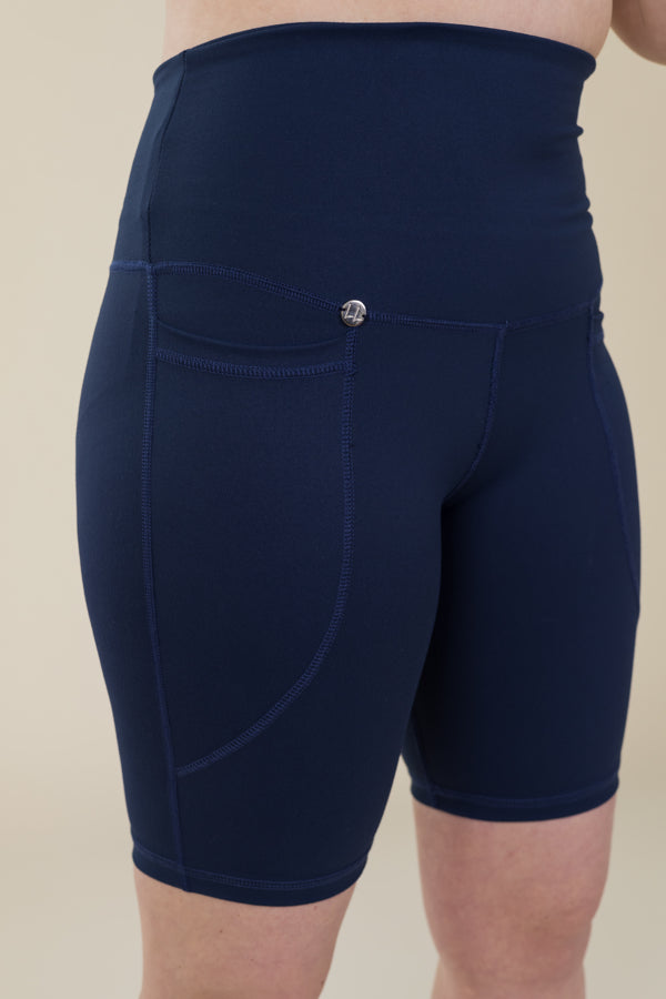 Comfort Max Navy 2 Pocket Cycling Leggings - Love Lissie