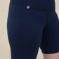 Comfort Max Navy Pocketless Cycling Leggings