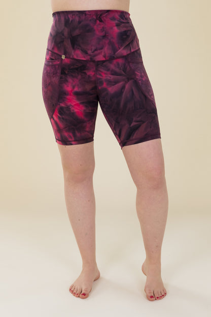 Magenta Tie-Dye Super Soft Cycling Shorts