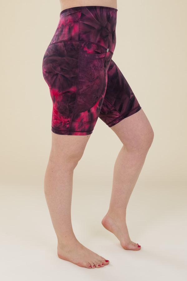 Magenta Tie-Dye Super Soft Cycling Shorts