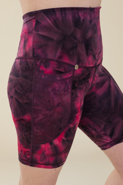 Magenta Tie-Dye Super Soft Cycling Shorts