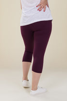 Comfort Max Plum 2 Pocket Cropped Leggings - Love Lissie