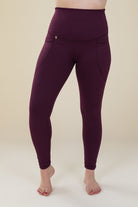 Comfort Max Plum 2 Pocket Full Leggings - Love Lissie